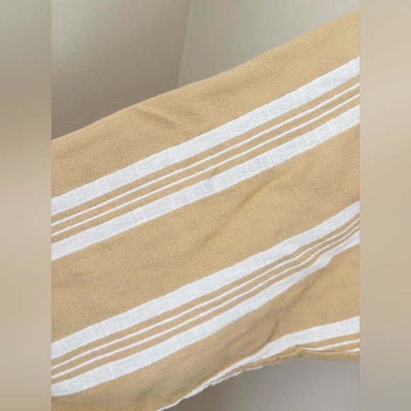 Eileen Fisher OS Butter Yellow and White Gauzy 100% Organic Cotton Kimono - Picture 6 of 8